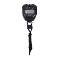 PENIKOKO Black Digital Stopwatch with LCD Screen, Professional Timer for Sports and Fitness Activities