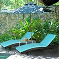 thumbnail image 3 of Patiojoy Chaise Longue de Patio Réglable en Rotin, 2 Pcs, Chaise Pliante Inclinable en Osier, 3 of 10