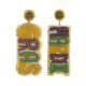 thumbnail image 1 of Nuevos pendientes de novia con forma de botella de champán estilo bohemio para mujer, cuentas bohemias hechas a mano, E1513 GM, 1 of 5
