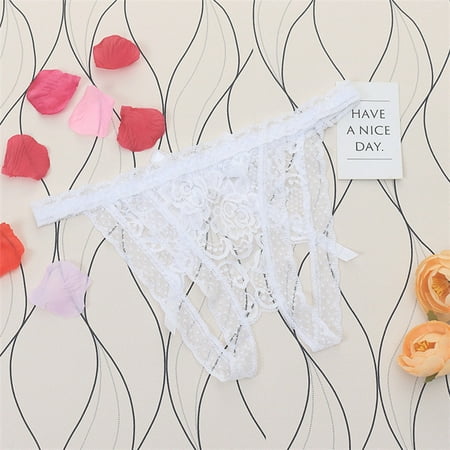 

Women Sexy Underwear Lace Sensuality Crotchless Hollow Underpant