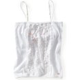 thumbnail image 1 of Aeropostale - Camiseta de tirantes para mujer con lentejuelas y cuentas, color blanco, XS, 1 of 3