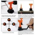 thumbnail image 4 of 50Pcs Tile Leveling System with Special Wrench Reusable Floor Wall Tile Leveling Kit for Building, 4 of 8