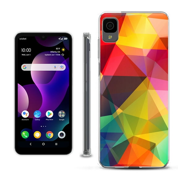 Slim-Fit Gel TPU Phone Case for TCL 30Z / 30 Z / 30 LE, by OneToughShield ® - Polygon