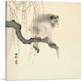 thumbnail image 1 of ARTCANVAS Monkey on a Branch Canvas Art Print by Ohara Koson - Size: 12" x 12" (1.50" Deep), 1 of 9