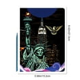 thumbnail image 3 of Uxgjfwu City Night Etching Activity Kit, Artistic Drawing Set with Holiday Themes, DIY Painting Experience for Creative Fun, Gift Giving, 3 of 7