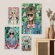 thumbnail image 2 of Set de pósteres de arte de los 80 a la moda para niñas doradas para decoración de habitaciones, 2 of 7