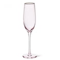 thumbnail image 1 of Optic Flute With Gold Rim Glass, 1 of 1
