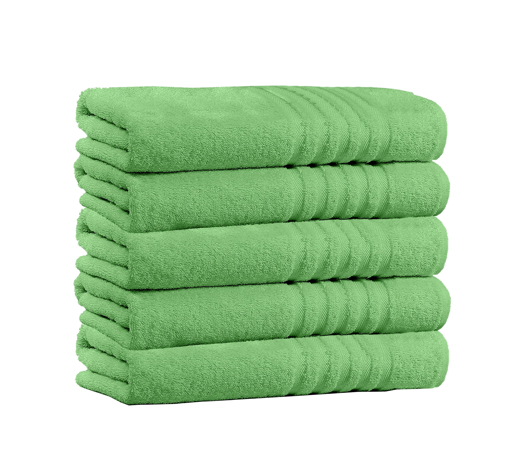green bath towel sets