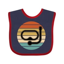 Inktastic Scuba Diver Retro Sunset Diving Boys or Girls Baby Bib