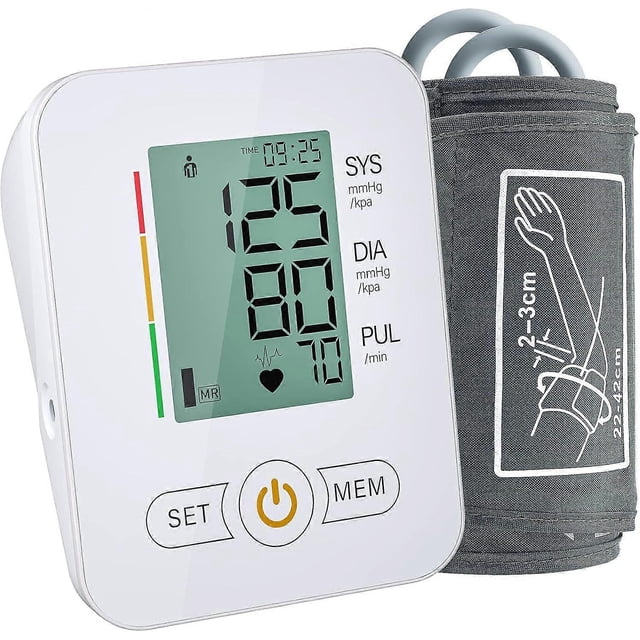 Blood Pressure Monitor, Blood Pressure Machine Extra Large Cuff Upper Arm, BP Cuff Automatic Upper Arm with 22-42 cm Wide-Range Large Cuff 60 Groups R