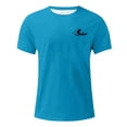 thumbnail image 3 of Camisetas de Manga Larga para Hombre Impresión de Algodón Cuello Redondo Moda Casual Camiseta de Manga Corta, Top de Verano Suave, 3 of 6