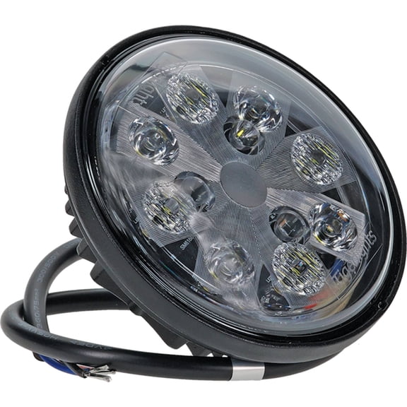 OEM Grade LED Sealed Round Hi/Lo Beam Light 2200 Lumens Compatible with 2155 2550 2755 2950 4020 4430 4630 8430 Tractor Spot Flood 12-24V AR48723 AR85263 TL3020 RE19081 AR85264