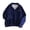 Navy, variant on Plus Size Tops for Women Winter Fall Oversized Turn-down Collar Long-sleeved Dolman Cold Shoulder Zip Up Plain Business Casual Cotton Sweatshirt Pullover(Coffee,L)