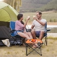 thumbnail image 4 of Foldable Camping Table, Portable Picnic Table Lightweight Travel Desk with 2 Cup Holders & Carrying Bag, Easy to Carry, Perfect for Outdoor Camping, Picnic, BBQ, Beach, Travel, Hiking, Home Use (1Pc), 4 of 9