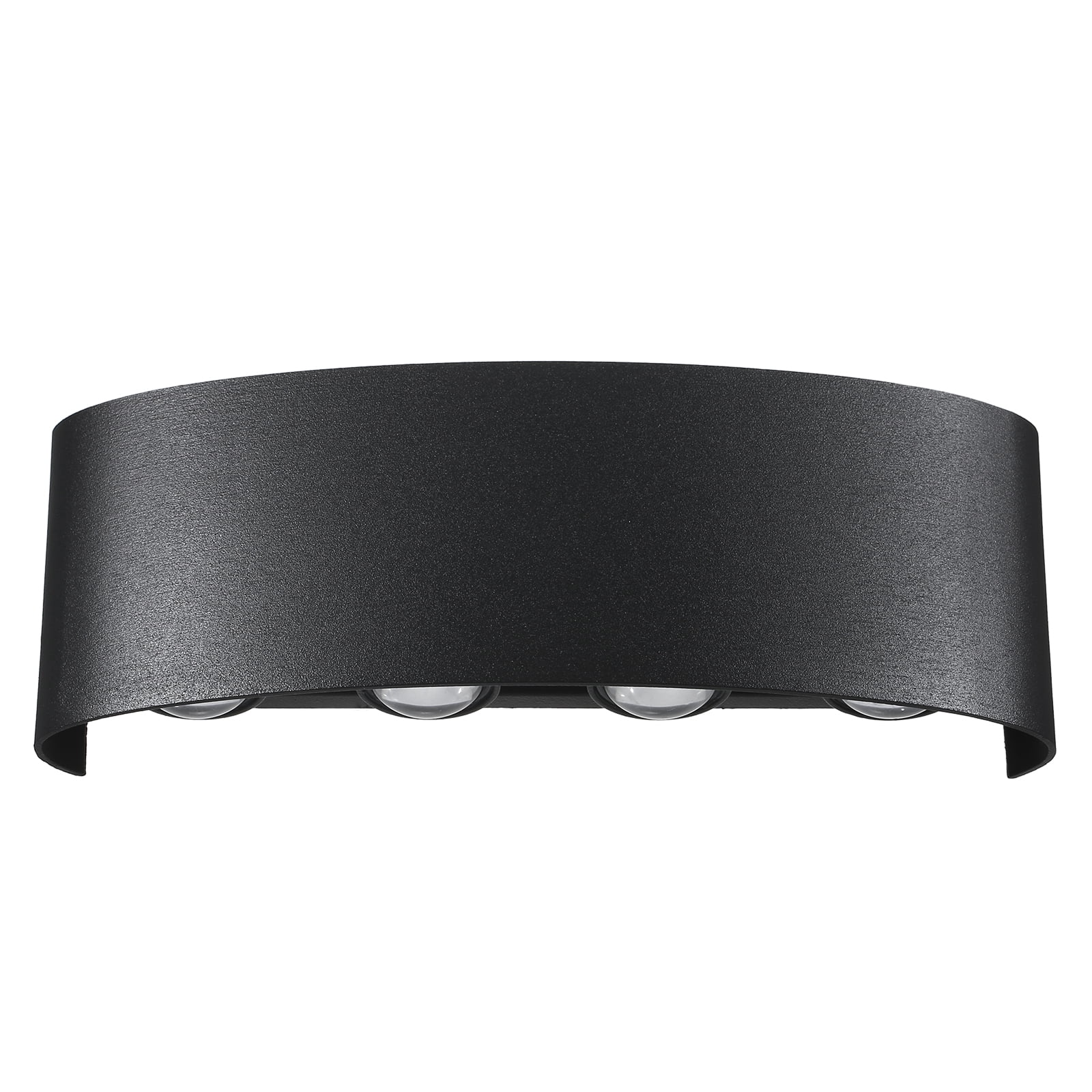 Neoglint 8W LED Wall Sconce, Aluminum Modern Black Wall Lamp, 4000K Warm White Up Down Wall Mount Lights for Bathroom Bedroom Living Room Porch Stairs Hotels Garden Pathway
