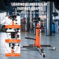thumbnail image 4 of VEVOR Hydraulic Transmission Jack 1322 lbs 360° Swivel Wheels For Car Lift, 4 of 9