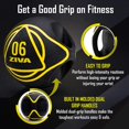 thumbnail image 3 of ZIVA Dual Grip Rubber Medicine Ball for Strength Training, Black, 12 Lbs, 3 of 8