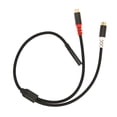 thumbnail image 1 of Cable de sonido RCA dual, hembra de 3,5 mm a 2 cables de sonido RC Ato Cable divisor estéreo RCAY Durabilidad probada, 1 of 12