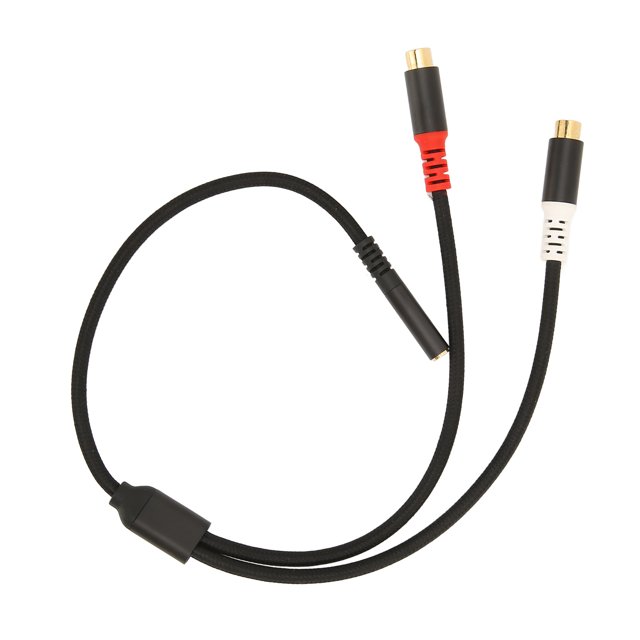 Cable de sonido RCA dual, hembra de 3,5 mm a 2 cables de sonido RC Ato Cable divisor estéreo RCAY Durabilidad probada