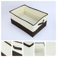 thumbnail image 2 of REGALWOVEN 1 Pack Collapsible Fabric Storage Cube with Handles, Storage Bin Basket for Shelves Closet Clothes Brown 19.7*13.8*9in, 2 of 7
