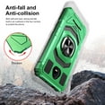 thumbnail image 2 of For Boost SCHOK Volt SV55 Case Shockproof Ring Stand Built In Megnat Phone Cover With Free Tempered Glass Screen Protector - Green, 2 of 5