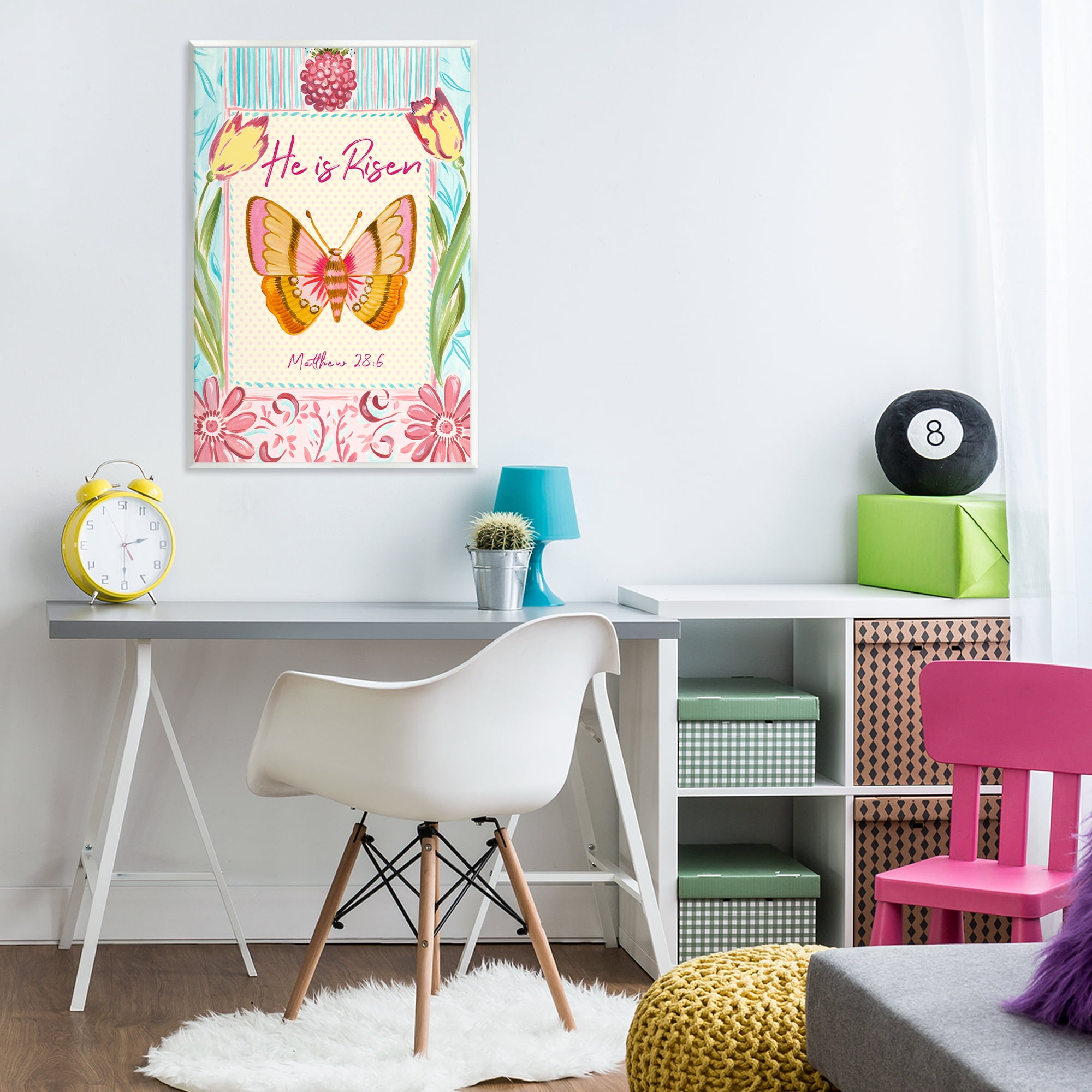 Stupell Industries He Is Risen with Butterfly Wall Plaque Art, design by Ani Del Sol