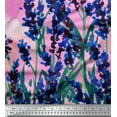 thumbnail image 3 of oneOone Georgette Viscose Fabric Watercolor Flower Panel Decor Fabric Printed BTY 42 Inch Wide, 3 of 3