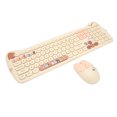 thumbnail image 1 of Juego de teclado inalámbrico teclas redondas receptor USB teclado ratón combo inalámbrico para oficina ANGGREK Otros, 1 of 8