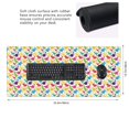 thumbnail image 3 of Disketp Colorful Dinosaurs Gaming Mouse Mat Long Extended Mouse Pad Desk Mat Non-Slip Rubber Mice Pads Stitched Edges(315.5 x 16 x 0.12 Inches), 3 of 8