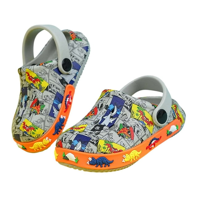 Toddler Sandals,Boys Summer Soft Bottom Beach Clogs Comfortable Outdoor Casual Slides For Children And Kids