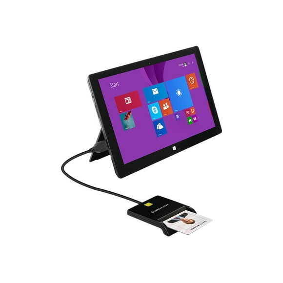 IOGEAR Lecteur de Carte Intelligente USB pour Cartes Intelligentes, Nouveau 1 Total