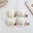 thumbnail image 5 of For AirPods 3rd Gen 2021/1/2/Pro 2 case，Shockproof 3D White Heart Shell pattern PC Case Cover With Pendant, 5 of 5