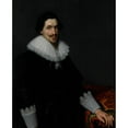 thumbnail image 2 of Johannes Paulus Moreelse 15x18 Gold Ornate Wood Frame and Double Matted Museum Art Print Titled - Portrait of Lucas Van Voorst (1628), 2 of 4