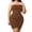 Brown, variant on Plus Size Women's Strapless Shapewear Slimming Body Shaper Bodysuits