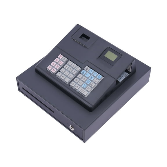 Wildnix Supermarket Cash Register with 9 Classified Storage Slots, High-Quality Plastic Construction, Easy to Use, Fast Thermal Printing, Supports Multiple Sales Methods