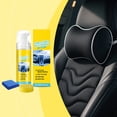 thumbnail image 2 of Car Interior Cleaning Set Multi-Purpose Foam Leather Care 100ml - Restores Gloss, Protects Upholstery, Easy Application with Sponge & Towel, 2 of 9