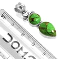 thumbnail image 2 of Copper Green Turquoise Pendant 925 Sterling Silver Handmade Jewelry, 2 of 4