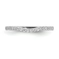 thumbnail image 4 of Solid 14k White Gold Diamond Wedding Band Ring Size 9 (.21 cttw.), 4 of 8