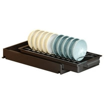 kchsji Slide Out Cabinet Organizer Rack, Adhesive Mount Under Sink Storage Drawer for Kitchen Bathroom, Heavy Duty Pull Out Pantry Shelves, No Drill Drainboard Set