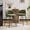 Green, variant on Swivel Upholstered Faux Leather Counter Stool with Metal Frame, Set of 2