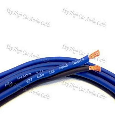 100' Stereo - 100 ' feet TRUE 12 Gauge AWG Speaker Wire Car Home Audio Sky High Car Audio ft