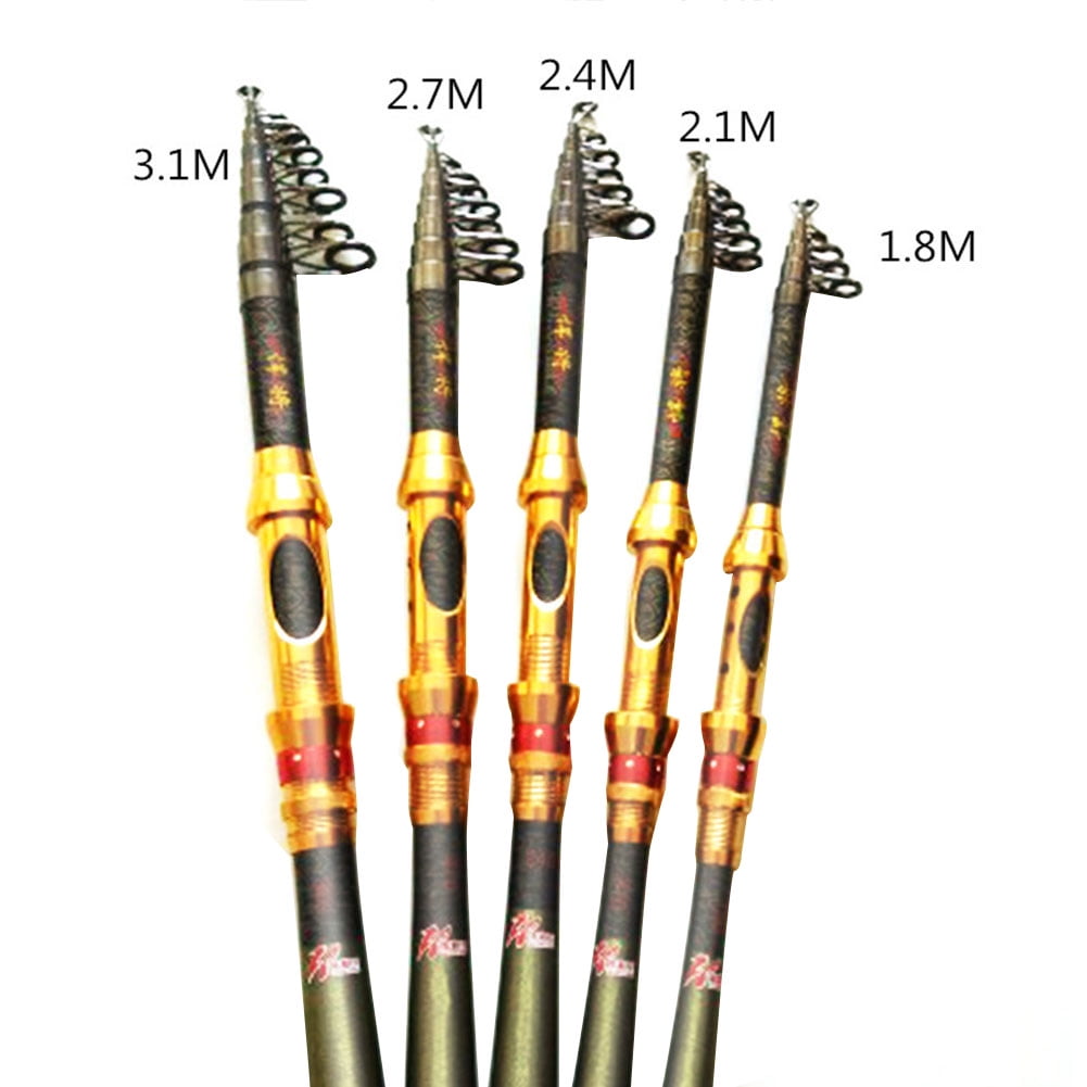 Telescopic Fishing Rod Saltwater Travel Spinning Fishing Rods Poles Retractable Fishing Pole