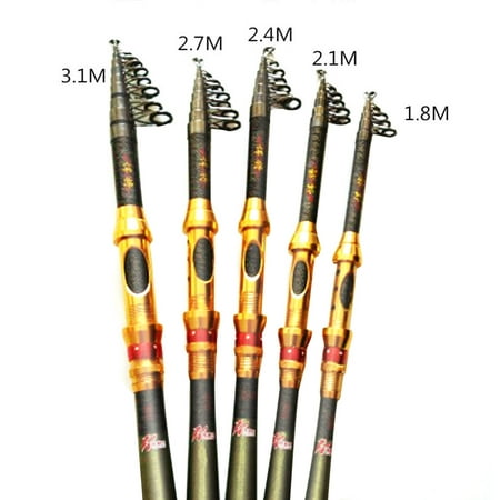 Telescopic Fishing Rod Saltwater Travel Spinning Fishing Rods Poles Retractable Fishing Pole Rods