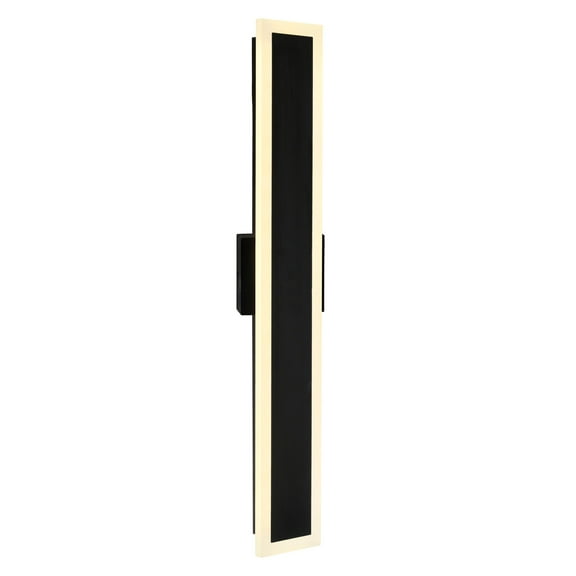 CWI Lighting Malibu LED Integrated Black Metal Outdoor Wall Light
