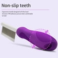 thumbnail image 6 of ievspot Dematting Fur Rake Comb for Dogs Cats Stainless Steel Shedding Brush for Medium And Long-Haired Pets Grooming Tool, 6 of 8
