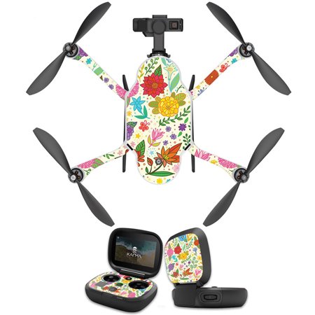 Skin Decal Wrap Compatible With GoPro Karma Drone cover Sticker Design Flower Garden