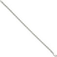 thumbnail image 2 of Sterling Silver 3mm Diamond-Cut Rope Chain (9 X 3) Made In Italy qdc070-9, 2 of 5