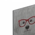thumbnail image 2 of Luxe Metal Art 'Bichon Wearing Hipster Glasses' by Furbaby Affiliates, Metal Wall Art, 16"x24", 2 of 9