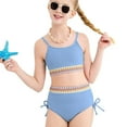 thumbnail image 4 of Girl Swimsuit with Shortss Girls Two Pieces Swimsuit Girl Bathing Suit for Teenagers 11-12 Years, 4 of 5