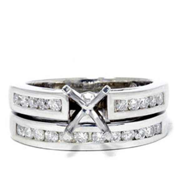 Pompeii 5/8ct Diamond Ring Setting Mounting 14K Gold (G/H,I1)